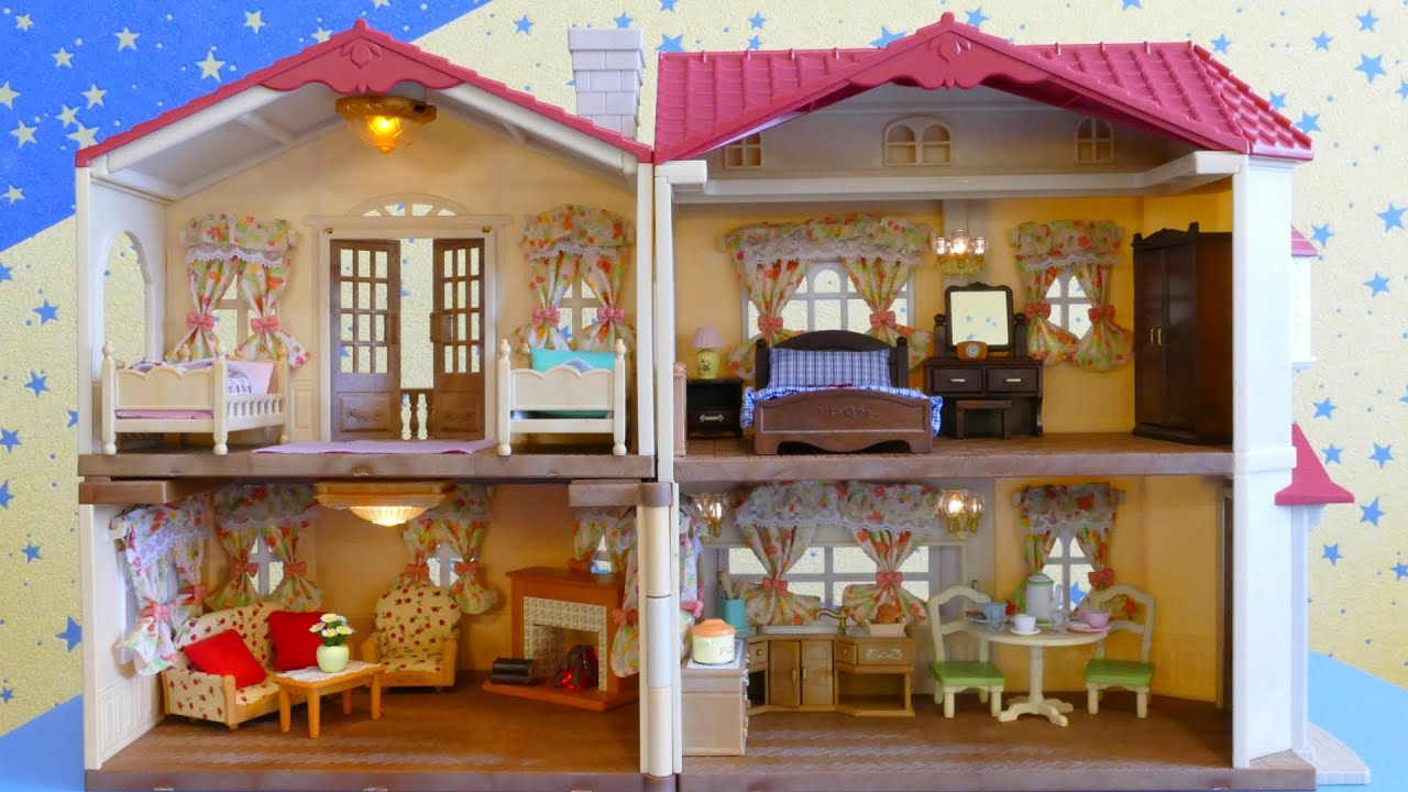 Sylvanian Families 5528 и 5447, Cветильники и шторы // Создаем уют в домике Сильвания Фэмилис!