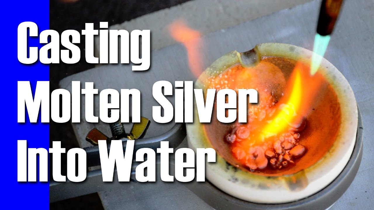 Pouring Molten Silver Into Water || Art Vlog Untitled