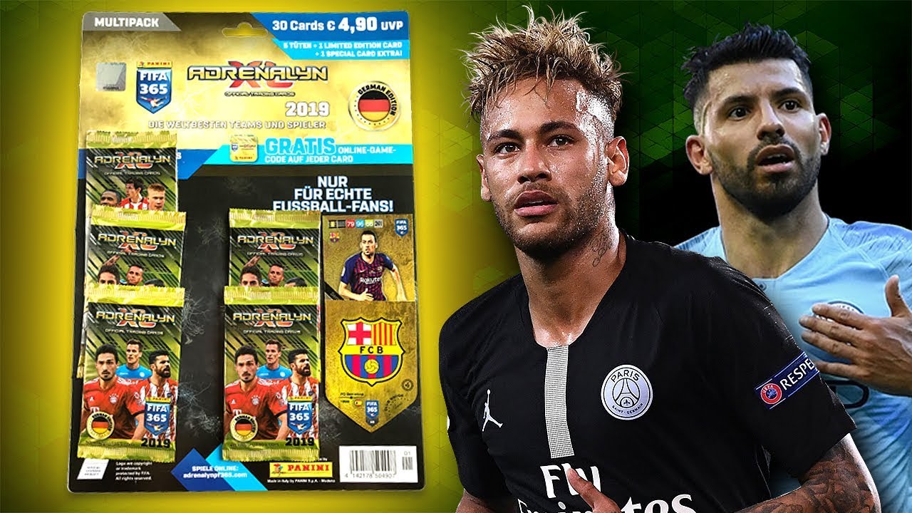 10 MULTIPACKS of Panini FIFA 365 2019 Adrenalyn XL Cards!