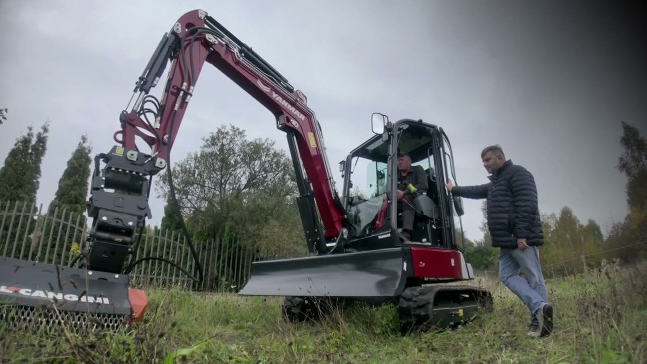 Yanmar vio38-7 Mulcher - nowy wymiar prac komunalnych