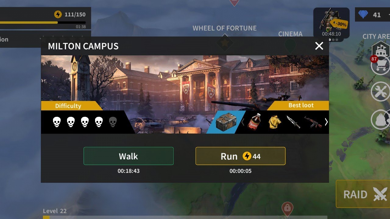 Stay Alive zombie Survival game : Milton Campus - What to Expect and how to kill All in Lvl. 22 area