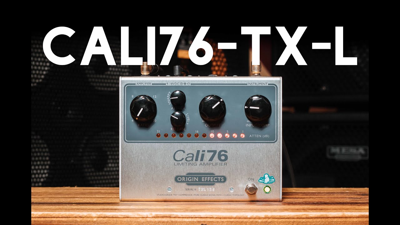 Cali76TX-L Compressor Pedal Review Guitar/Bass/Drum/Mix