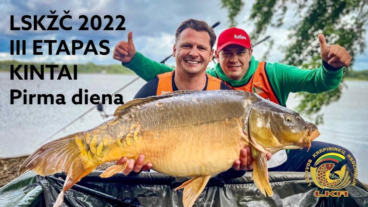 Sportinė karpių žūklė. Trečias etapas ir Krante.lt Taurė. Pirmoji diena. Carp Lake Kintai, 2022