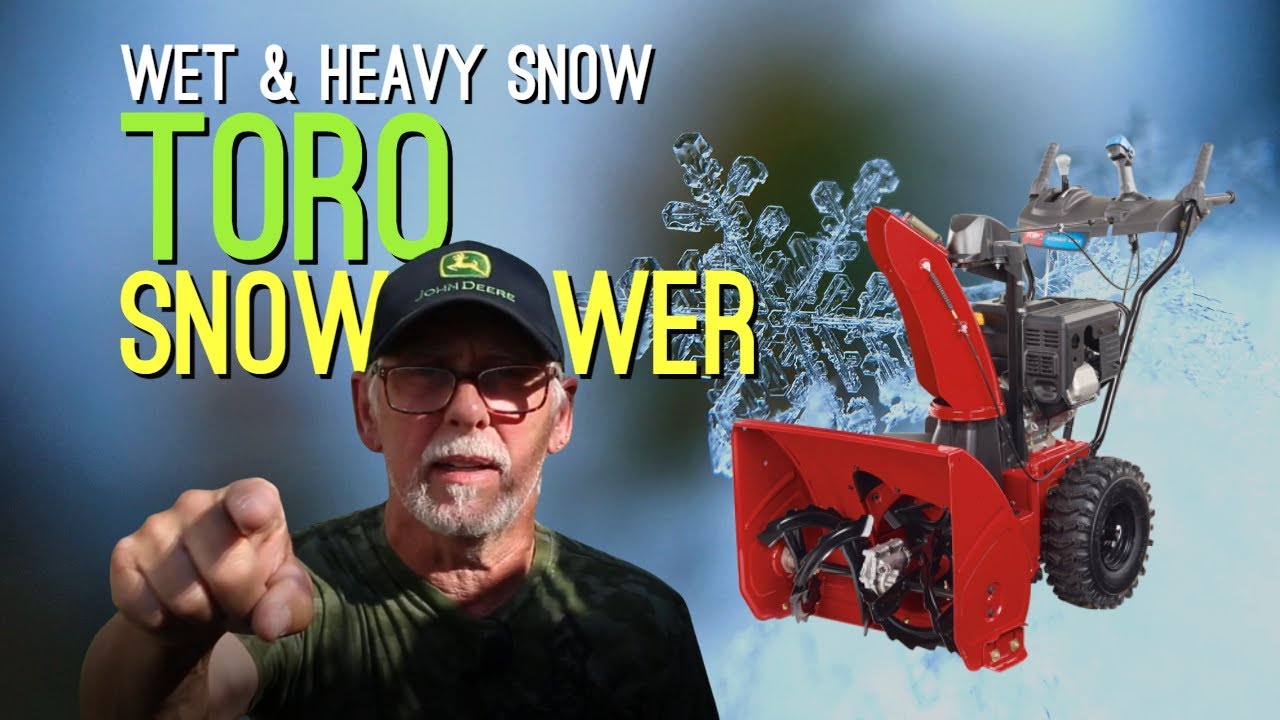 Снегоочиститель Toro Power Max. Можно ли убирать тяжёлый мокрый снег?