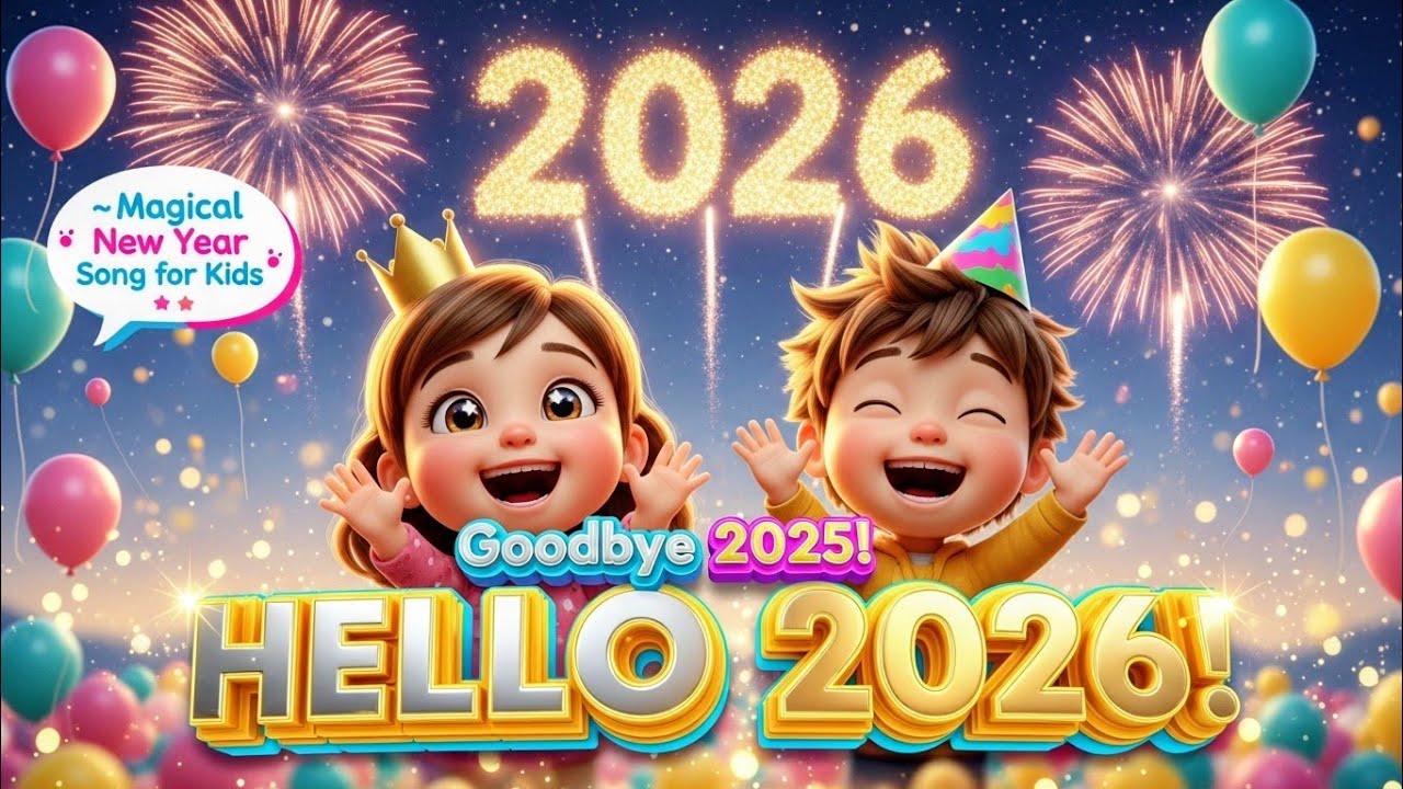 Goodbye Old Year, Hello New Year! 🎉 Magical New Year Song for Kids 2026