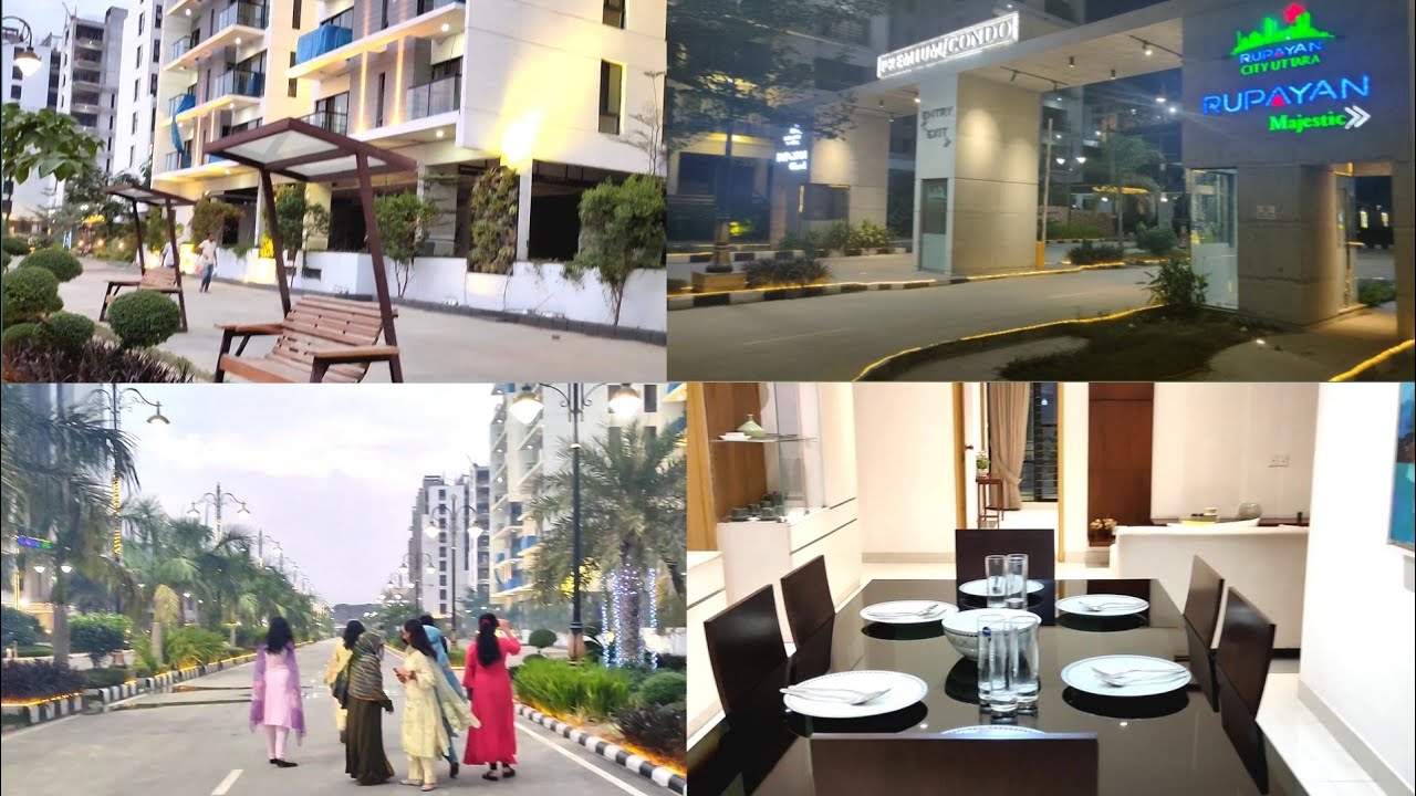 Rupayan City Tour. One of the most beautiful and expensive residence area.