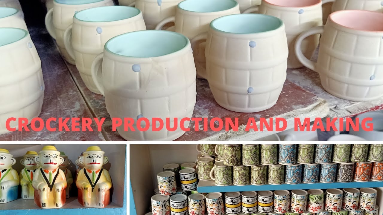 KHURJA | CROCKERY MAKING | CROCKERY PRODUCTION | BONE CHINA CROCKERY MAKING | UTTAR PRADESH, KHURJA