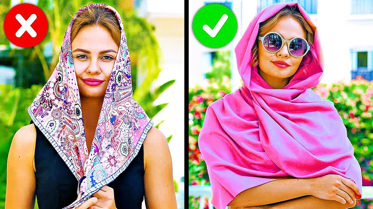 29 STYLISH WAYS TO TIE A SCARF || COOL FASHION HACKS YOU SHOULD TRY