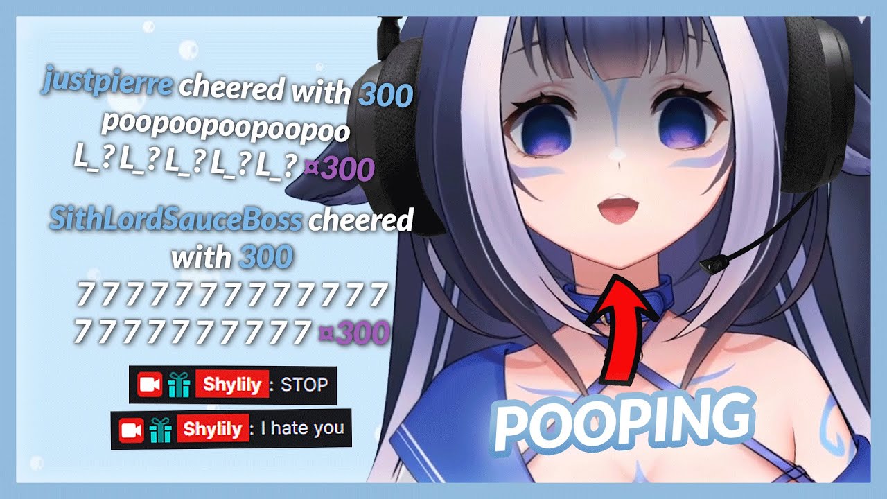 Lily had an emergency poop and went with her headset