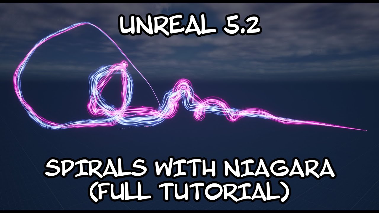 Unreal 5.2 - Magical spirals using Niagara (FULL TUTORIAL)