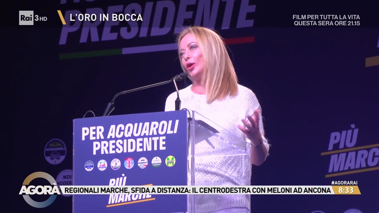 Regionali Marche il centrodestra - Agorà 18/09/2025