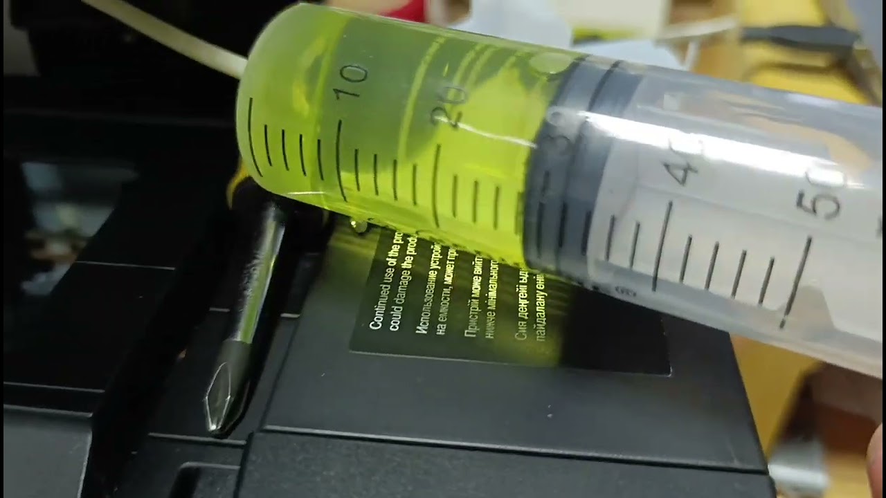 Epson l222 как почистить головку, не снимая ее..