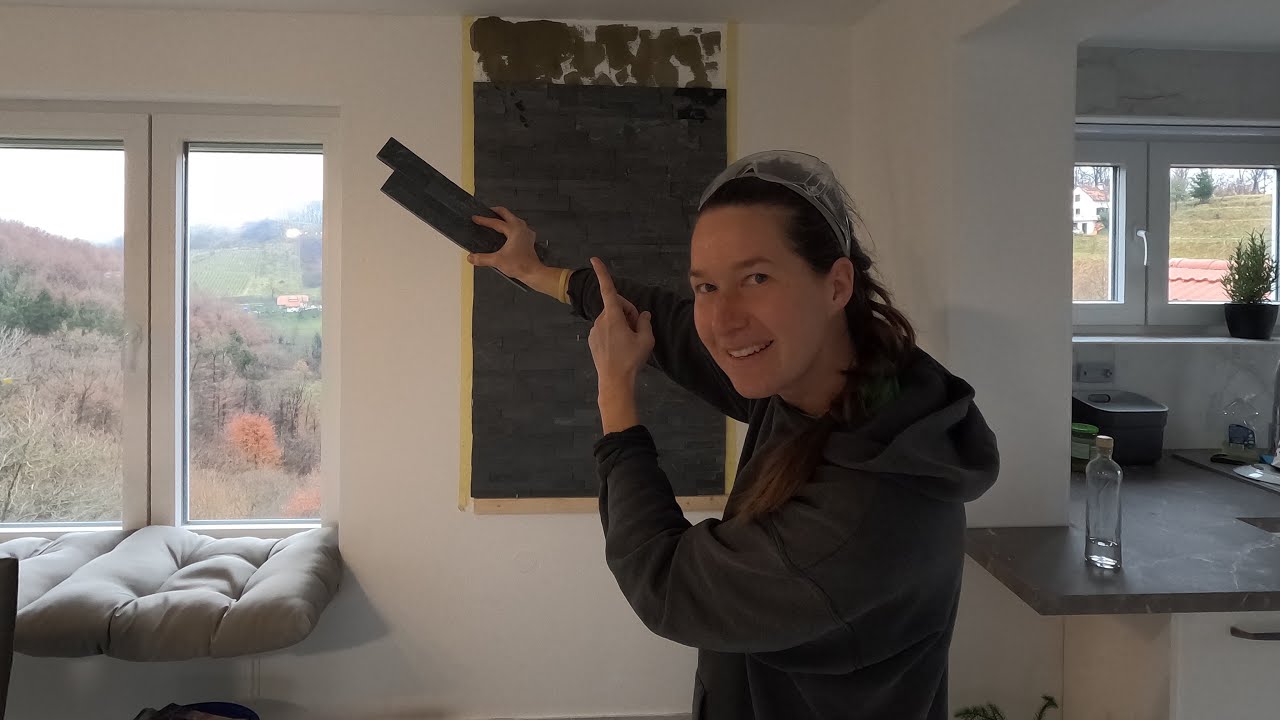 My Solo RENOVATION - Why I Put STONES on this Wall?