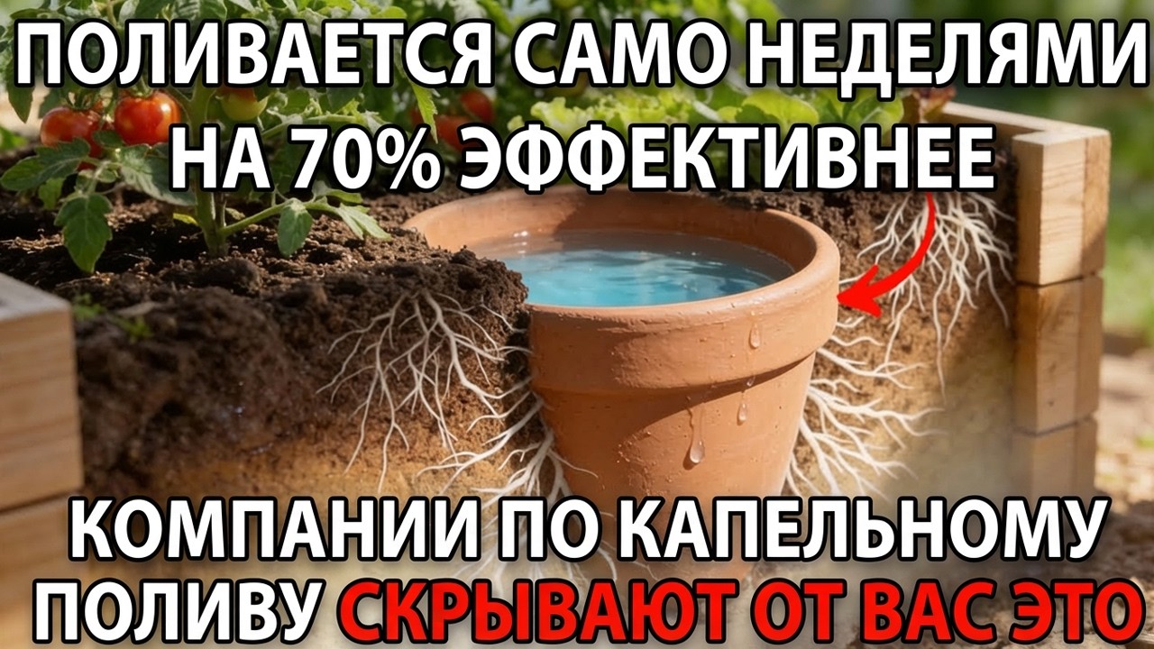 Забудьте о поливе сада на недели с этой системой возрастом 4000 лет?