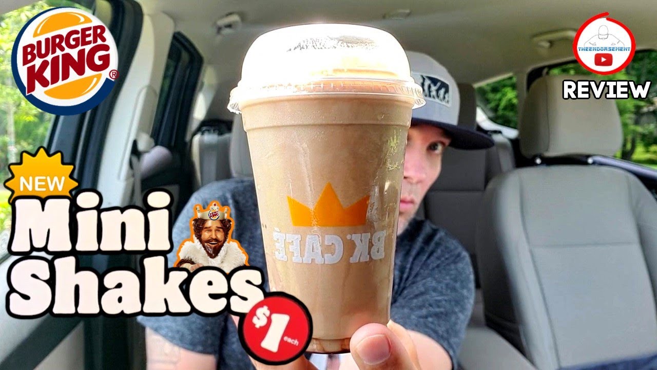Burger King® Mini Shakes Review! 🍔👑🍦🍫 | $1 MINI SHAKES! | CHOCOLATE