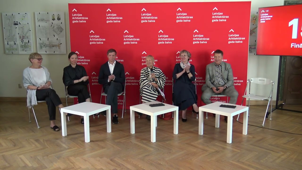 Latvijas Arhitektūras gada balvas 2025 preses konference — finālistu paziņošana