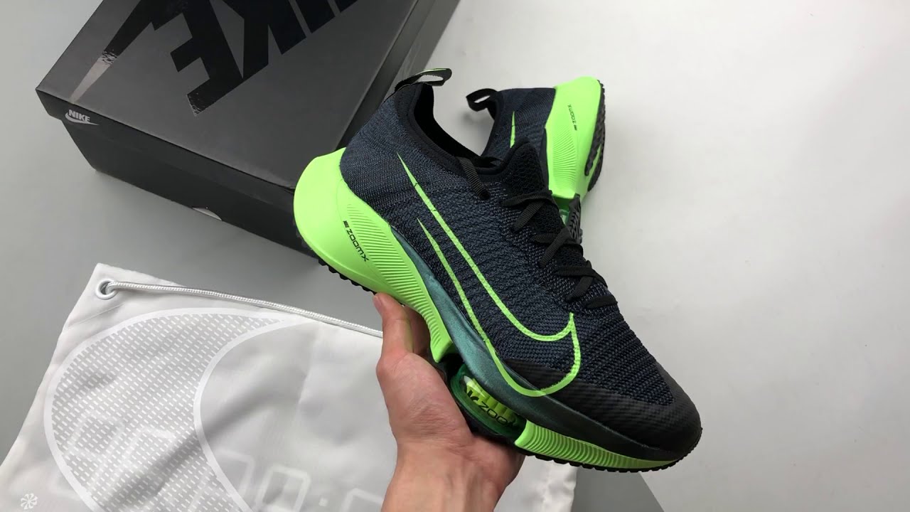 Nike Air Zoom Tempo Next% Black Electric Green