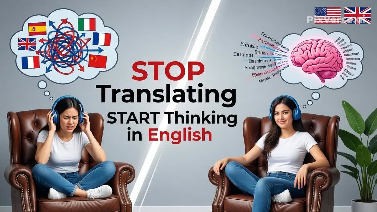 Think in English: The Secret to English Fluency for Beginners | Stop Translating in Your Head
