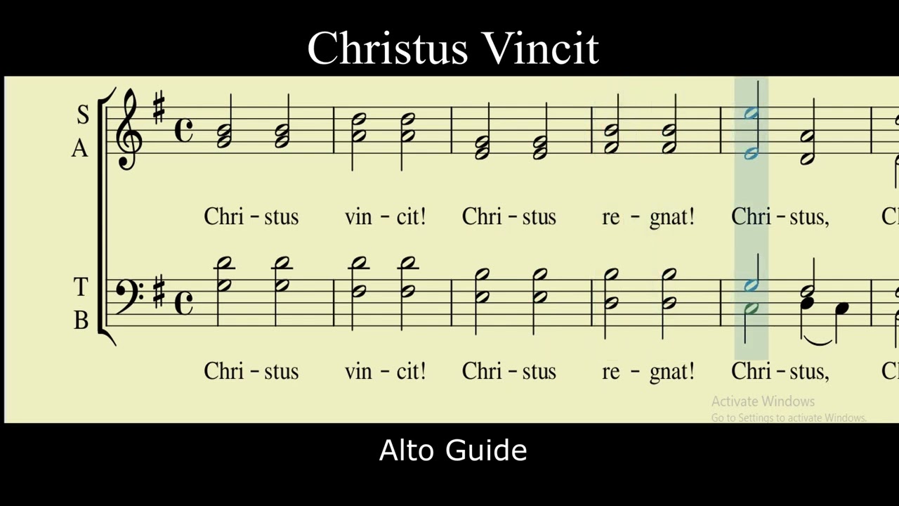 CHRISTUS VINCIT _ Alto Guide