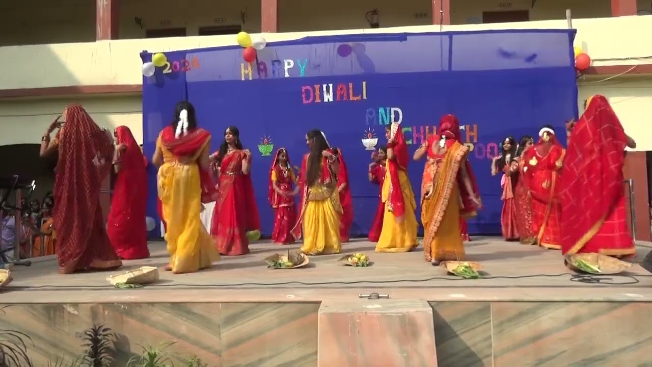 Chhath Puja Group Dance || Diwali & Chhath puja celebration ||
