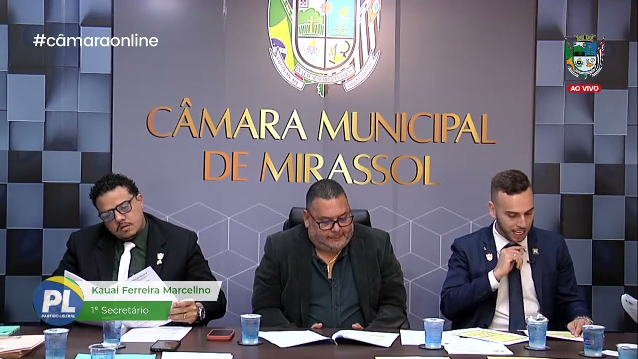 1ª SESSÃO ORDINÁRIA DA CÂMARA MUNICIPAL DE MIRASSOL/SP