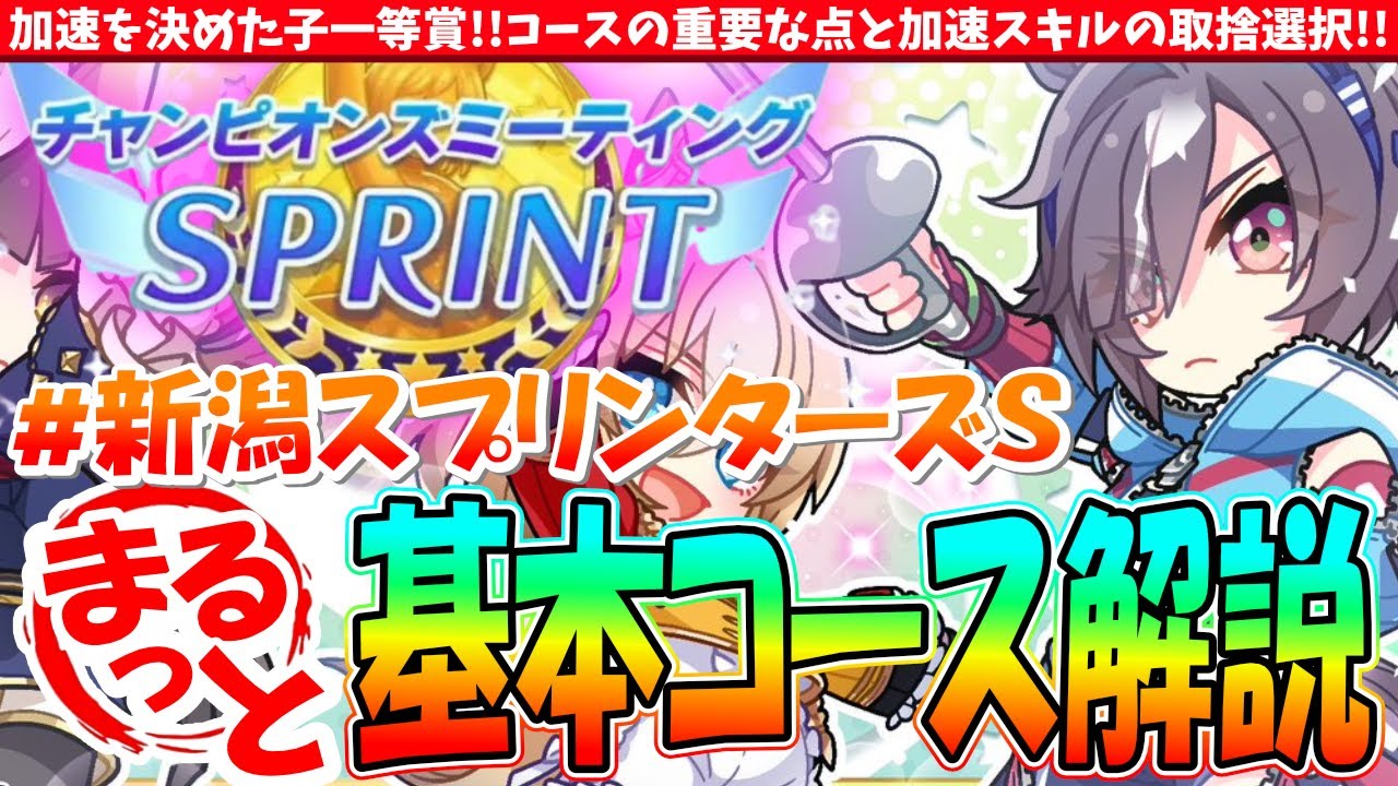 【10月CM】加速を決めた娘一等賞!!コースの重要な点と加速スキルの選択!!新潟スプリンターズS基本コース解説!!　#ウマ娘