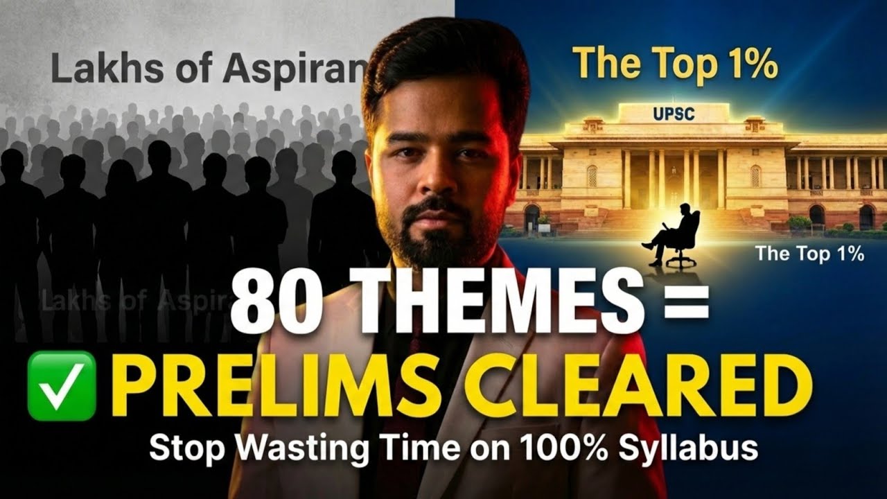 The 80 Themes | Most Repeated topics for UPSC Prelims| Stop wasting Time⚠️ #upsc #upscprelims 