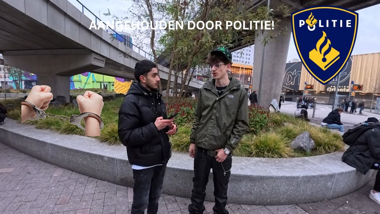 eerste straat interview gaat gelijk al fout (aangehouden)