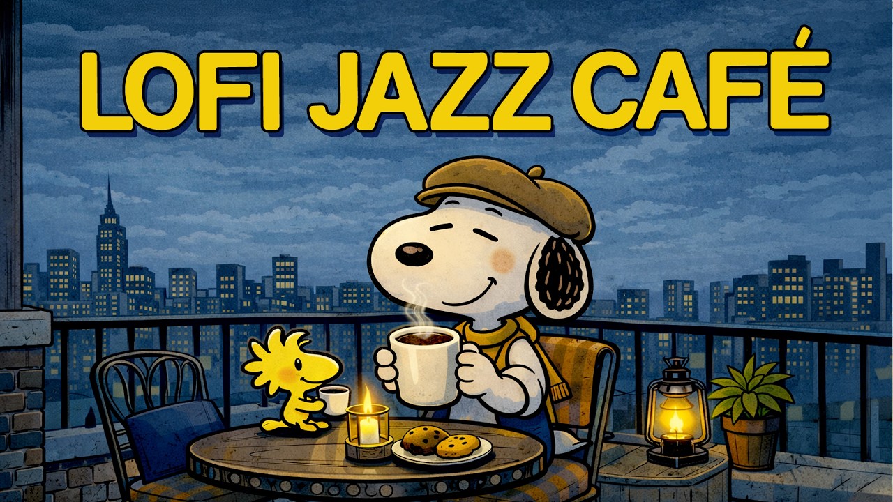 🌸 Snoopy Cozy Spring Morning 🌸 | Soft Lofi Jazz for Relaxing, Studying & Peaceful Vibes