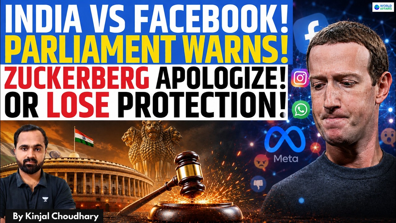 India Takes On Facebook! Parliament Warns Mark Zuckerberg - Apologize Or Lose SAFE HARBOUR | Kinjal