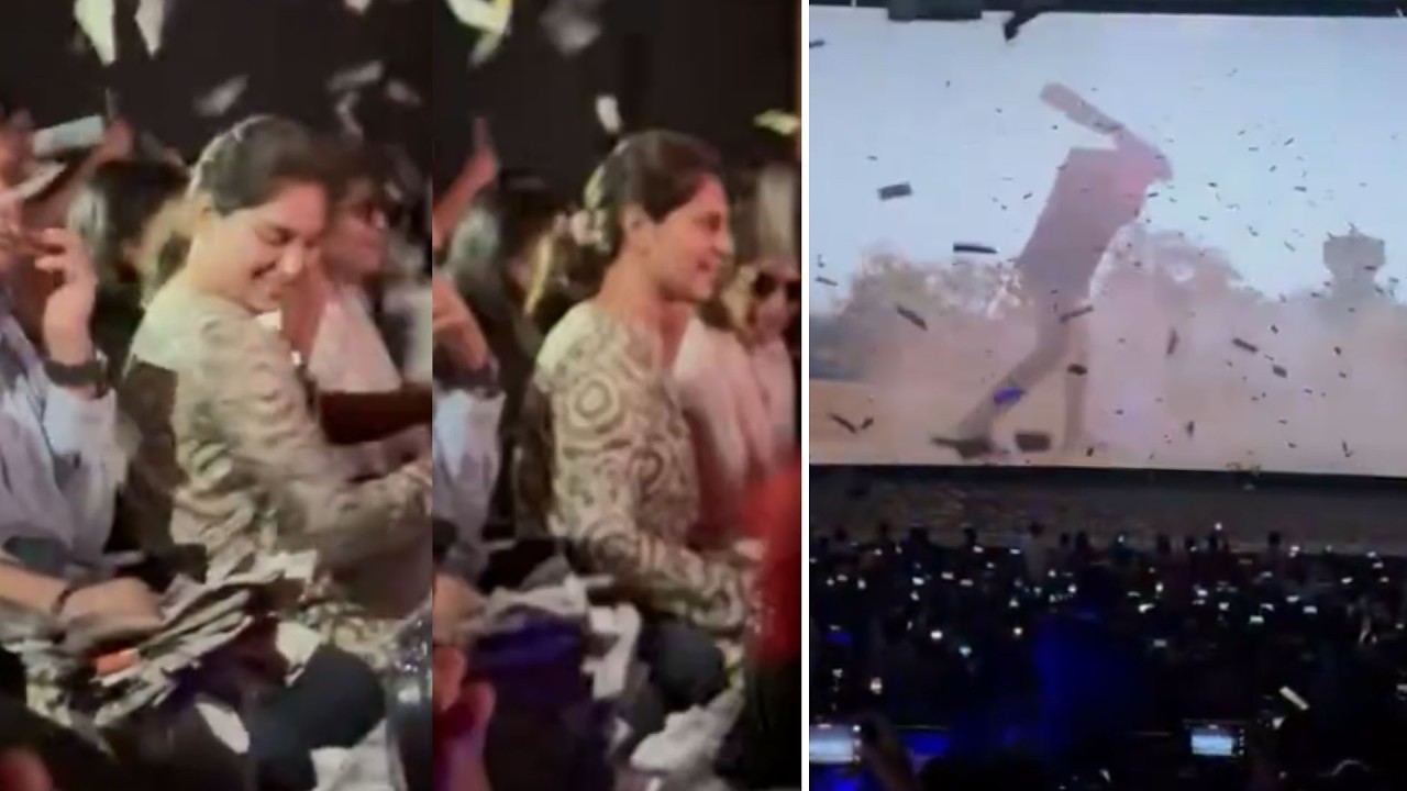 Ram Charan wife Upasana Celebrating #Peddi Movie 👌