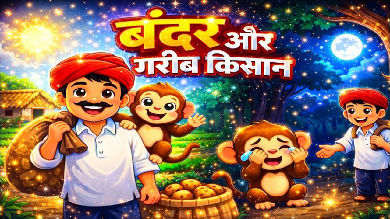 #गरीब  किसान  /और  बंदर  की | कहानी Garib  Kisan  aur  bandar  ki  kahani trending  viral  video ka