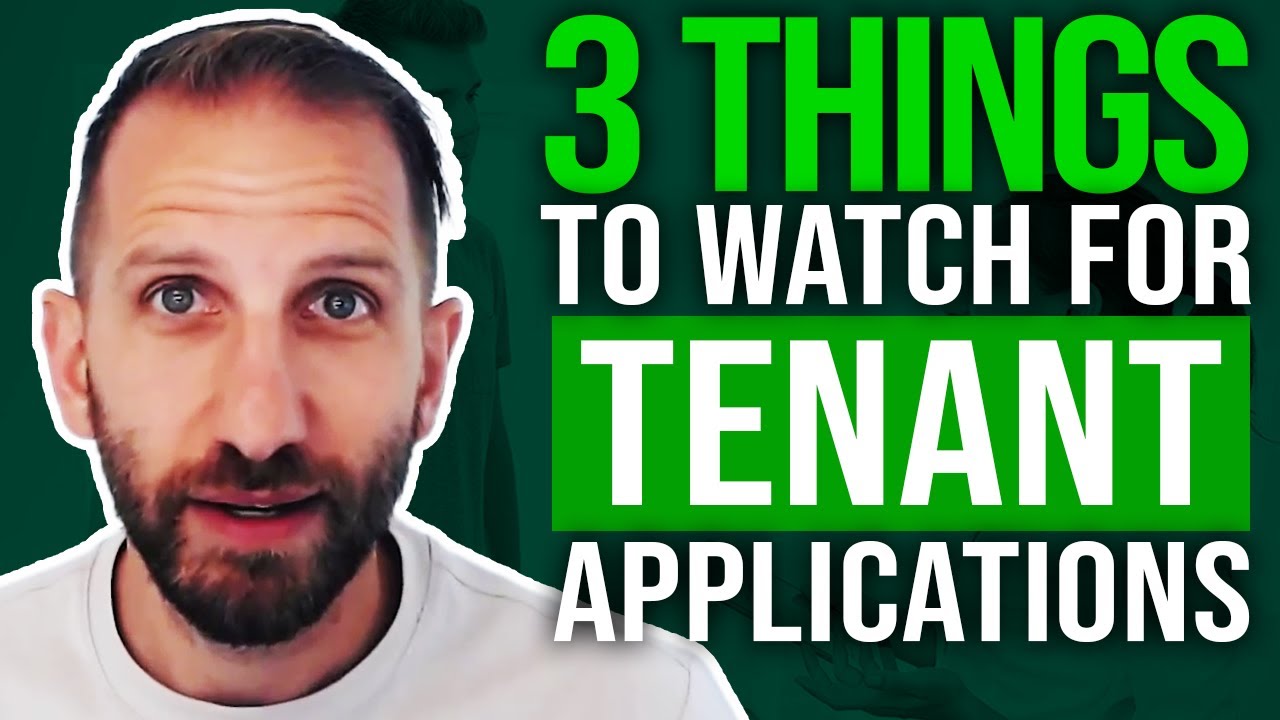 3 Things to Watch Out for with Tenant Applications | Rick B Albert