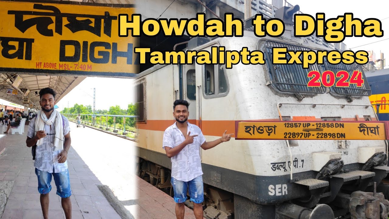 Howrah to Digha By Train🚆Tamralipta Express 2S Class Journey 2024 | Kolkata to Digha by Train😍