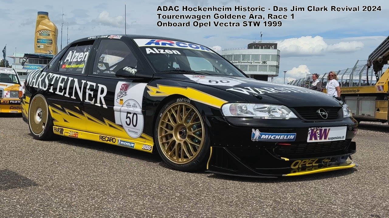 Onboard Opel Vectra STW 1999 Tourenwagen Goldene Ära Race 1 ADAC Hockenheim Historic 2024