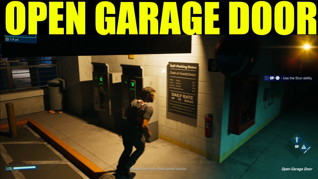Mindseye - How to open garage door