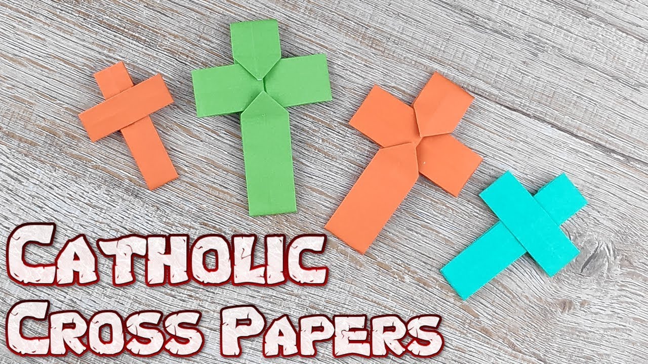 Origami Catholic Cross Papers | How To Making a Catholic Cross Tutorial | DIY Paper Craft Folding