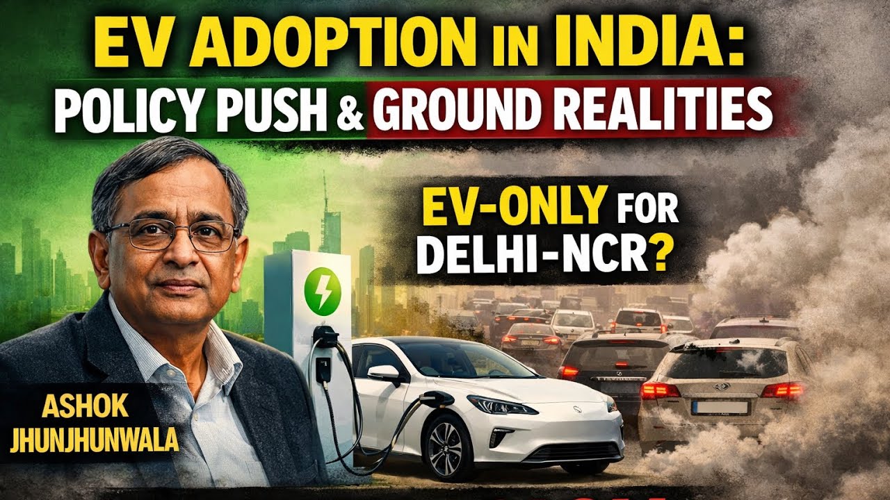 EV Adoption in India: EV-Only Policy for Delhi-NCR by 2030? | Carmakers vs CAQM GS 3 #upsc2026 