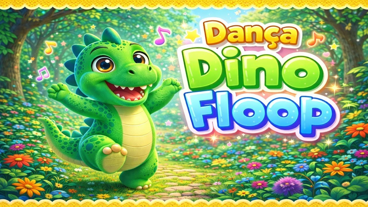 Dino Dança Sem Parar 🦖🎶 - Música Infantil Divertida | Mundo Floop Kids