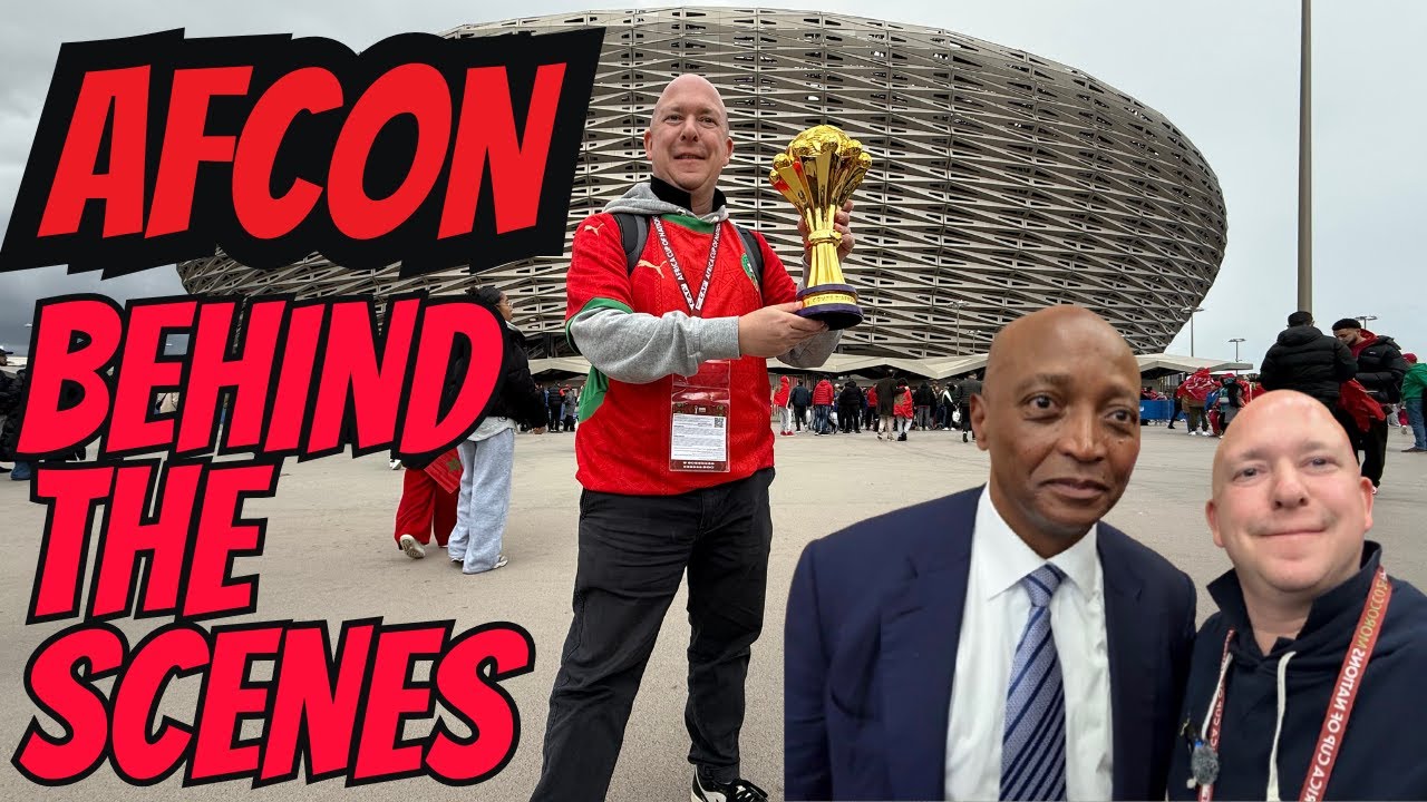 BEHIND THE SCENES AT AFCON IN MOROCCO - English YouTuber gets Media Accreditation