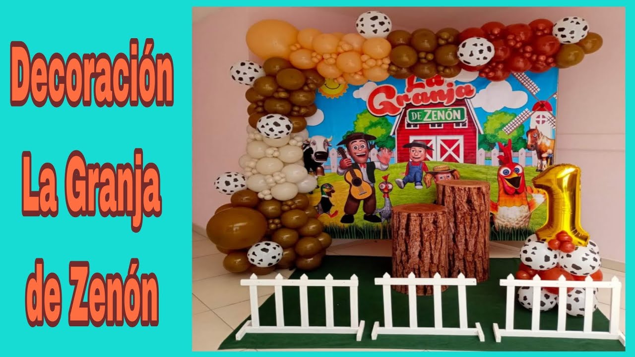Decoración Tematica La Granja De Zenón #decoracion #globos
