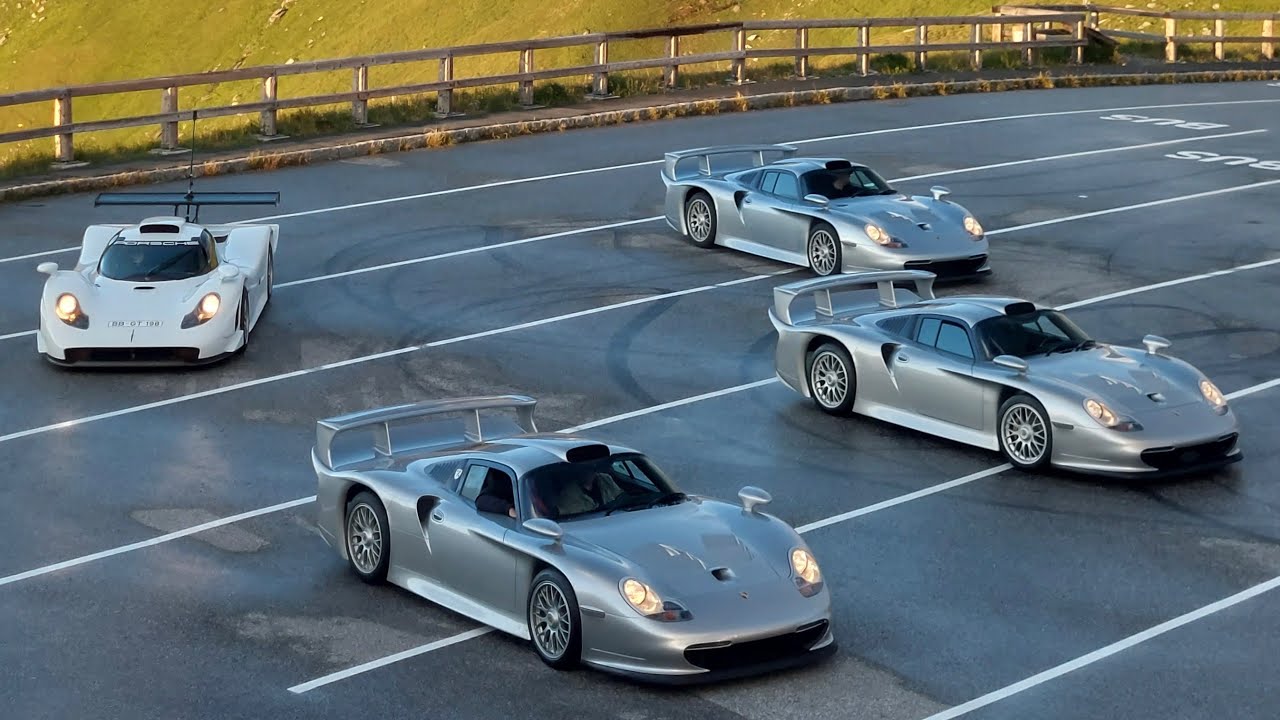 GT1 HYPERCARS TAKE OVER MOUNTAIN PASS: 5x Porsche 991 GT1 Straßenversion, Mercedes CLK GTR & MORE!
