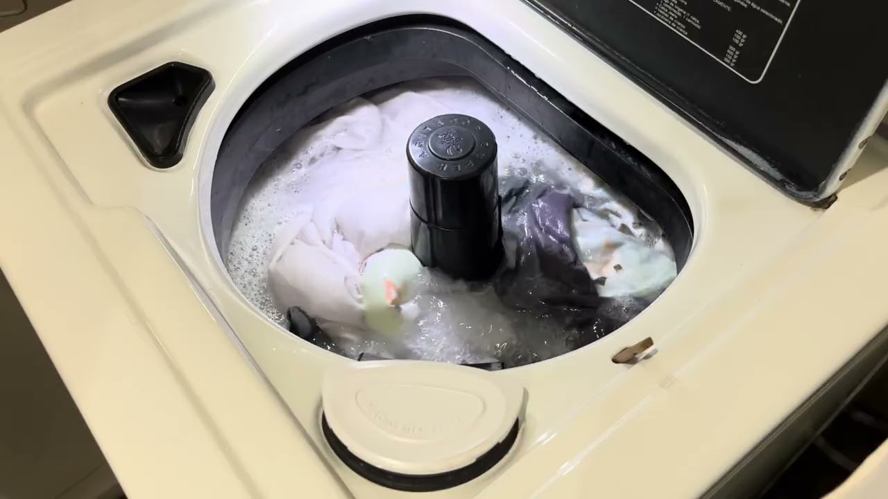 Minha Lavadora Brastemp Luxo Plus - Agosto 1991 - Carga Grande de Roupa de Cama - Parte 1
