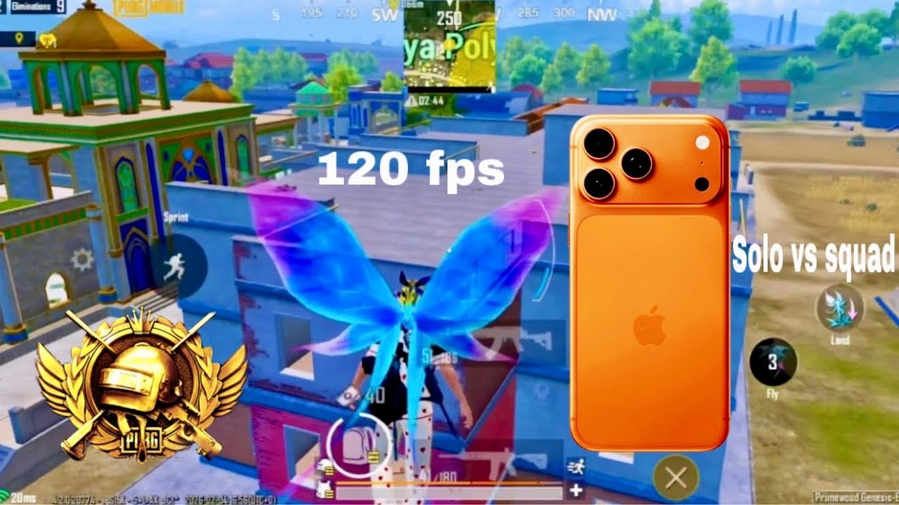 iPhone 17 pro Max 120fps on solo ￼Clutch ✅| PUBG MOBILE | FAMOUS OP GAMING 
