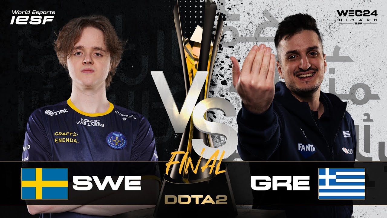 DOTA 2 | GREECE vs SWEDEN - GRAND FINAL | IESF WEC24 | DAY 2