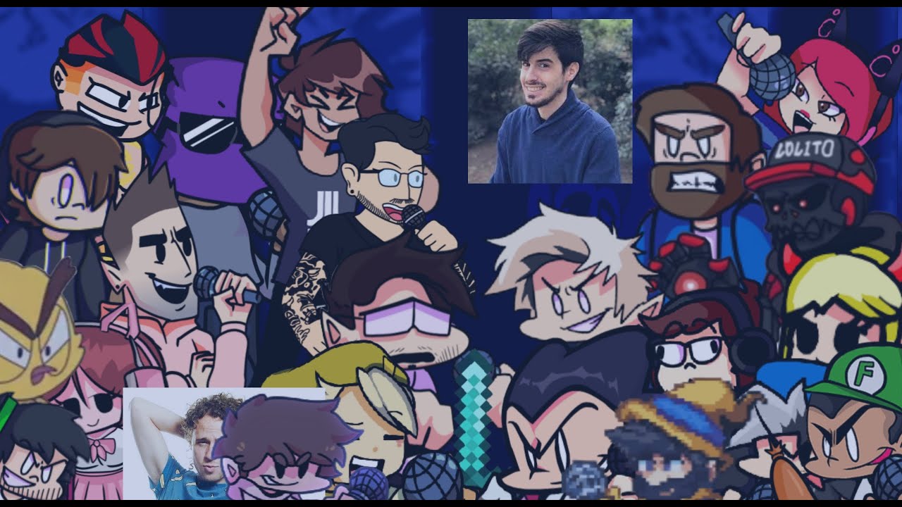 Endless pero en cada turno otro Youtuber/Streamer canta (Friday Night Funkin')
