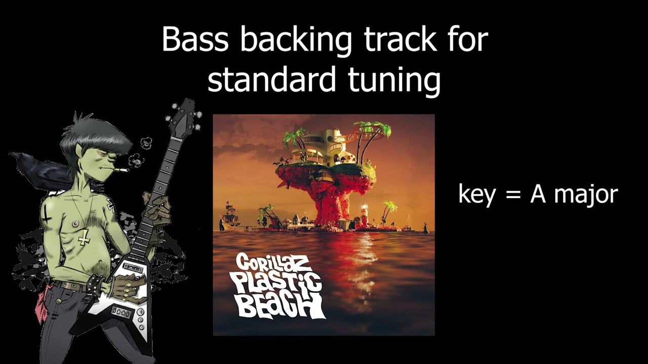 Feel Good Inc Bass Backing Track for Standard Tuning (EADG)