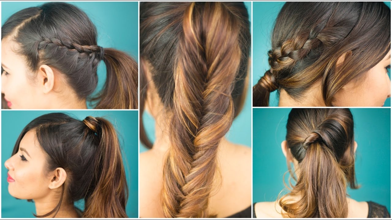 5 Quick & Easy Ponytail Hairstyles | Sonal Sagaraya ( GIVEAWAY CLOSED)