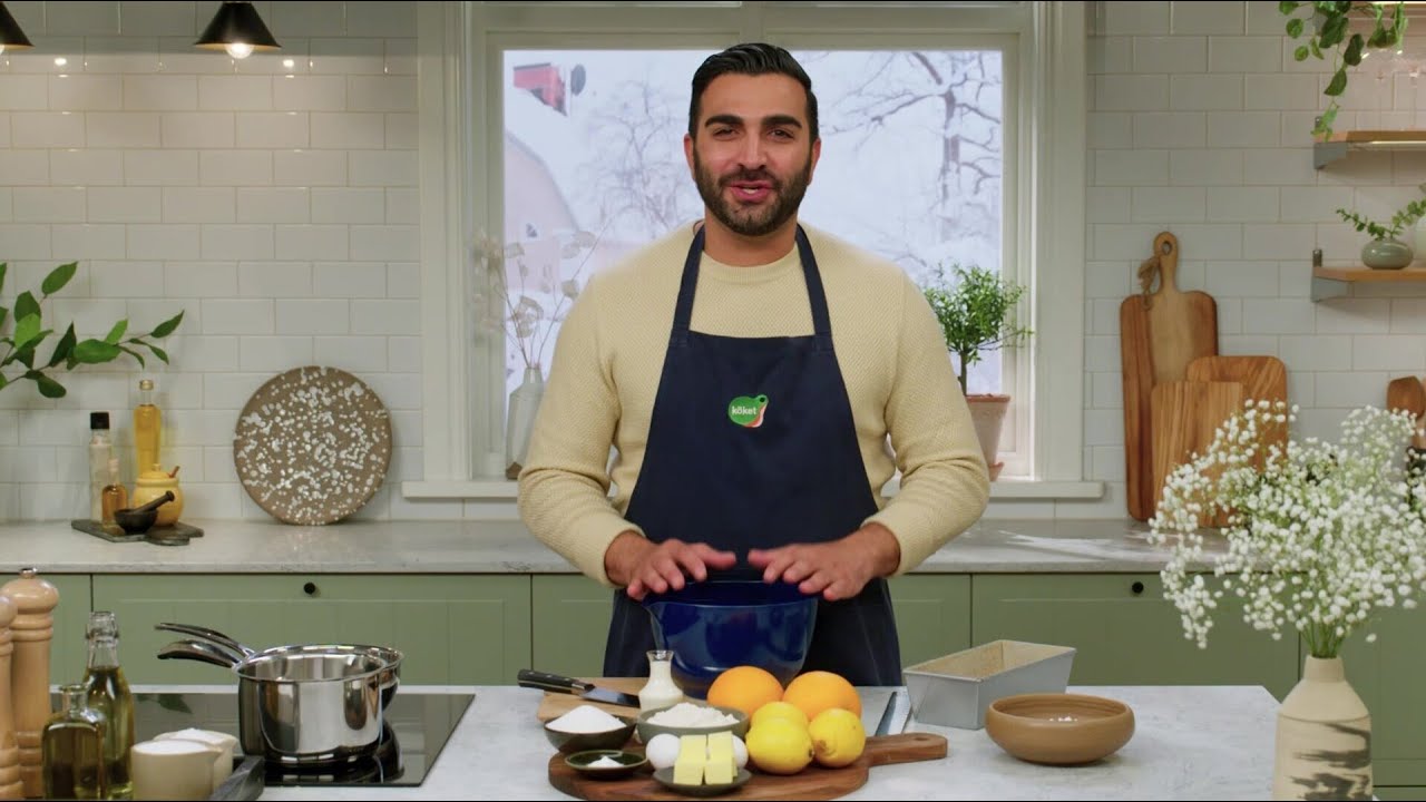 Citron- och apelsinsockerkaka med citrusglasyr - Köket