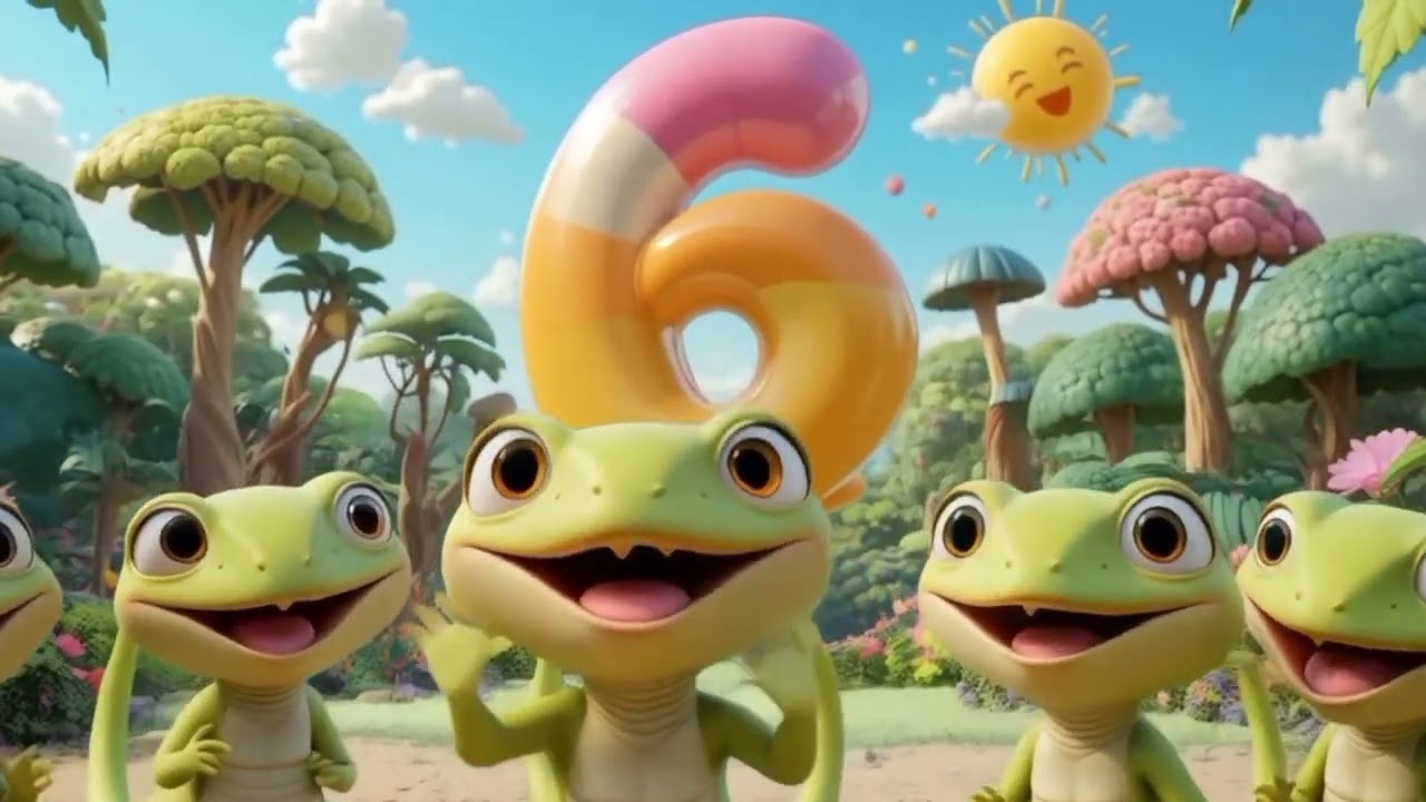 Iguana Counting Song | Learn Numbers 1 to 10 with Iguanas | Educational Kids Songs